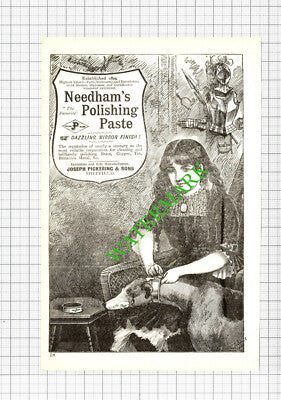 Charles Marsden & Sons Rivelin Sheffield / Needham's Paste Advert - 1897 Cutting