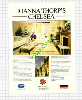 Joanna Thorp & May Advert / 15 Kensington Park Gardens London W11 - 1991 Cutting