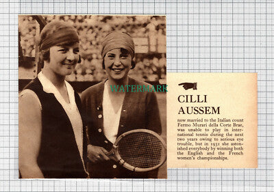 C4047) Cilli Aussem Tennis Player - 1938 Clip