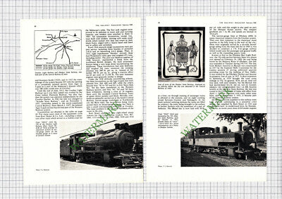 Gwalior and Dholpur Narrow Gauge Railway India - 1968 Article