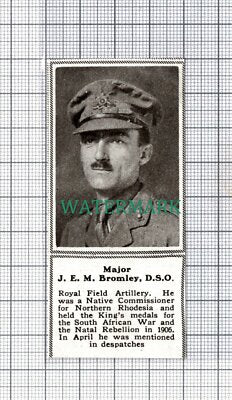 C5299) Major J E M Bromley Royal Field Artillery - 1918 SMALL Clip