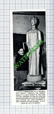 Mr John Stanford Sculptor Benin Nigeria Emotan Market Woman - 1953 Small Cutting