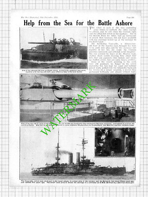 Battleship Ship VENERABLE World War One - 1914 Cutting