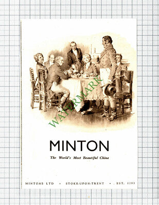 Minton China ADVERT - 1950 Cutting