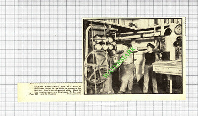 Ocean Vanguard Ship T Dorman E Hughes World War Two WW2 -1942 Small Cutting