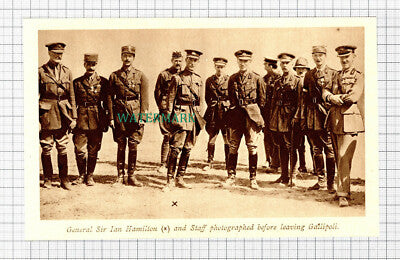 C5501) General Sir Ian Hamilton Gallipoli World War One - c.1918 Cutting