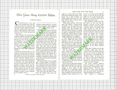 Edna Gladney Home Fort Worth Texas America Adoptions - 1955 Article