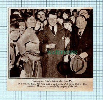 C5400) Pell Street Club East London - 1936 Cutting