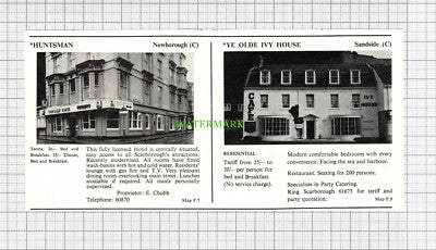 C2925) Holbeck Hall Hotel Scarborough Huntsman Chubb Ye Olde Ivy House - 1969