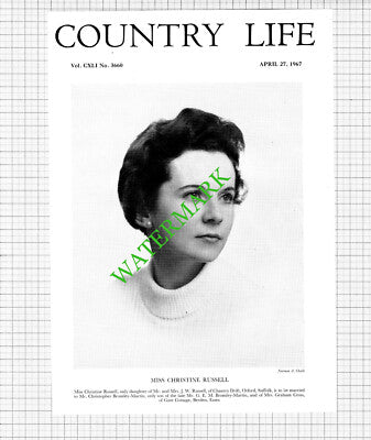 Miss Christine Russell Orford Suffolk Bromley-Morris Berden Essex - 1967 Cutting