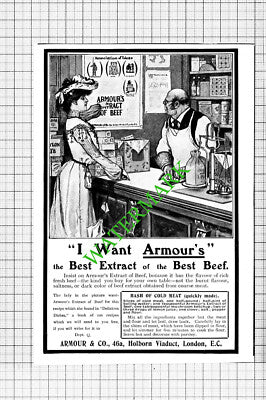 Armour's Extract of Beef Armour & Co London Small Advert - 1903 Cutting