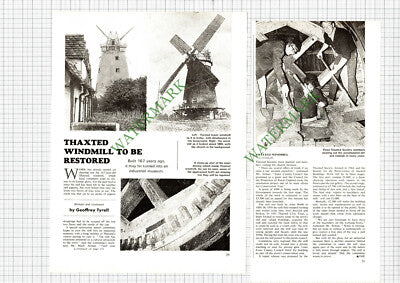Thaxted Windmill Essex Mark Arman - 1972 2-Part Cutting