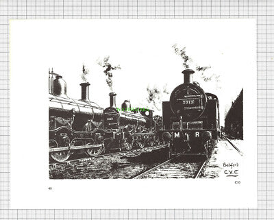 8799) Bedford Railway Station Midland Railway MR - c.1965 Print / Cutting