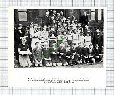 South View School Yeadon Miss Dennison Simnett Ackroyd Myers - 1937 Cutting
