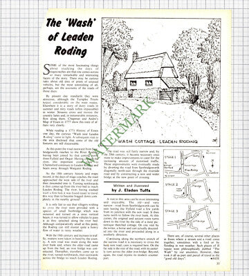 9464) The Wash Cottage Leaden Roding Essex -1975 Article
