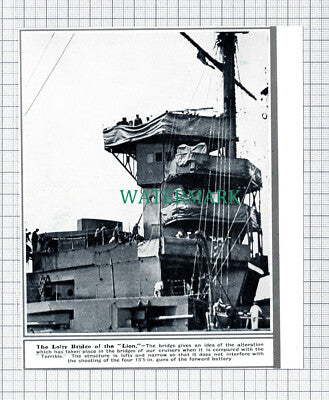 C5926) LION Ship Bridge - 1913 Cutting