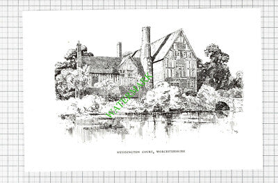 Huddington Court Worcestershire - 1980s Cutting