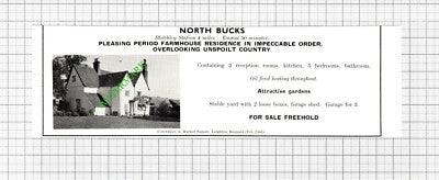 Bletchley North Buckinghamshire House Sale Advert - 1966 Cutting