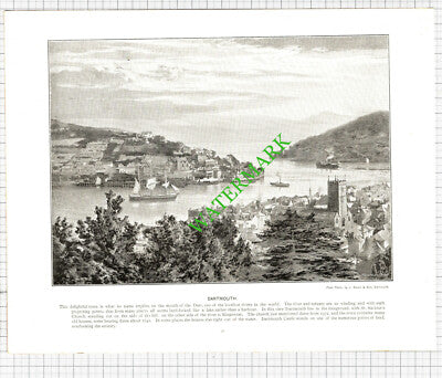 Dartmouth / Ventnor Isle Of Wight - c.1900 Book Print