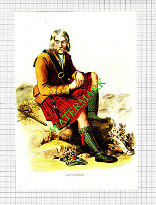 MACPHARLAN MAC PHARLAN Scottish Clans - c.1980 Book Print