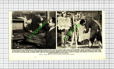 Mr Horace Loosley New Eltham Kent Drumhead Making World War Two - 1940 Cutting