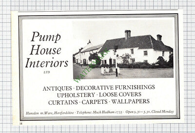 C8007) Pump House Interiors Hunsdon Ware Hertfordshire - 1976 Cutting