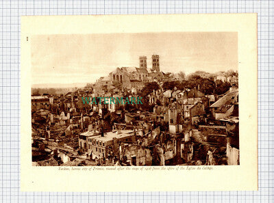 X785) Verdun France In World War One - c.1919 Book Print
