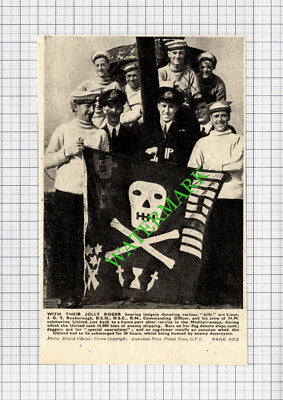 UNITED Submarine Lt JGY Roxborough World War Two - c.1943 Cutting