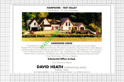 Harewood Lodge Hampshire Andover House Sale Advert - 1991 Cutting