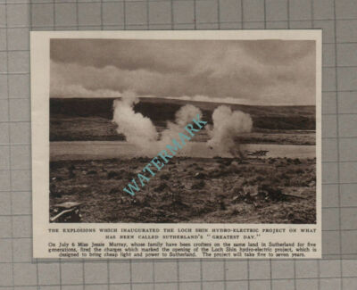 C3247) Loch Shin Hydro Electric Sutherland Miss Jessie Murray - 1954 Clip