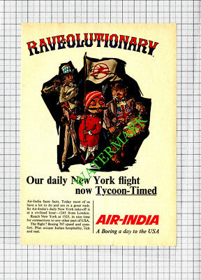 Air India Air-India Airline Small Advert - 1966 Cutting