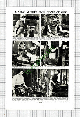 How Pins And Needles Are Made Birmingham - c.1950s Cutting / Print