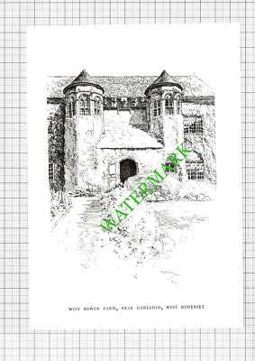 West Bower Farm Darleigh Somerset - 1980s Cutting