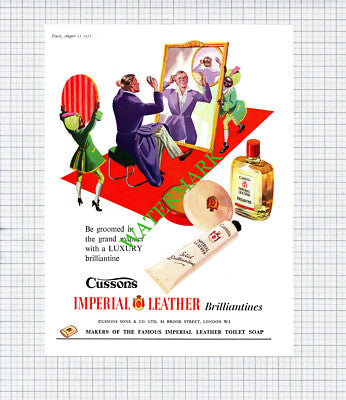 English Electric Trains Locomotives / Imperial Leather Advert - 1951 Cutting