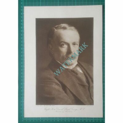 Right Hon David Lloyd George MP World War One - c.1919 Print