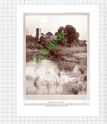 Bidford Church - 1920's Cutting / Print
