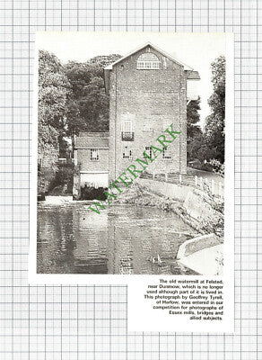 Felsted Watermill Dunmow Essex - 1972 Cutting