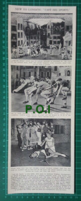 (X302) Cafe Des Sports Sadler's Wells Theatre Patrick Hurde Maryon Lane - 1954