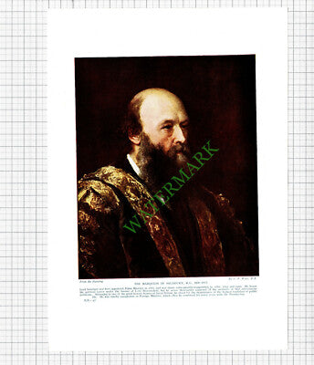 The Marquess Of Salisbury Lord Salisbury - c.1920s Print