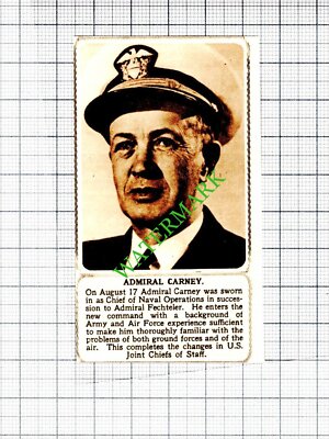 Admiral Carney - 1953 Small Cutting