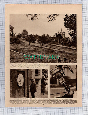 (8723) The Observatory Greenwich London - c.1925 Book Print