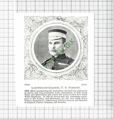 Lt Col T S PARROTT - c.1900 Small Cutting