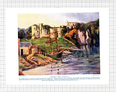 Chepstow Castle Monmouth Catherine Chamney - 1920s Print