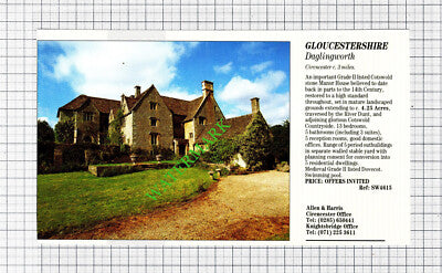 Daglingworth Gloucestershire House Sale Advert - 1991 Cutting