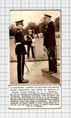 C8074) Senior Under Officer MFT Griffiths Sandhurst - 1952 Cutting