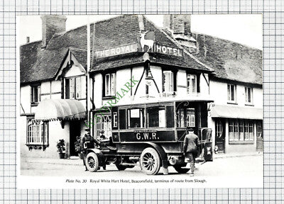 C7877) Royal White Hart Hotel Beaconsfield - Cutting