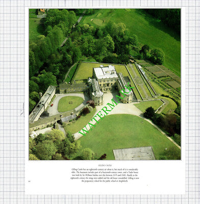 Ripon Cathedral Yorkshire / Gilling Castle - 1980s Cutting / Print