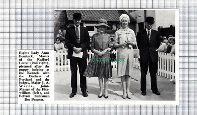 C5369) Lady Anne Bentinck Rufford Forest Fitzwilliam Hunt Jim Bennett 1969 Clip
