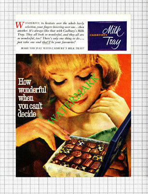 Cadburys Milk Tray Chocolates Small Advert - 1962 Cutting