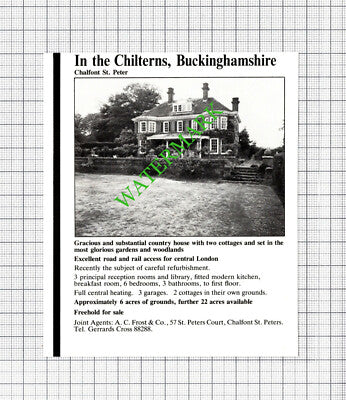 Chalfont St Peter Sale Advert - 1980 Cutting